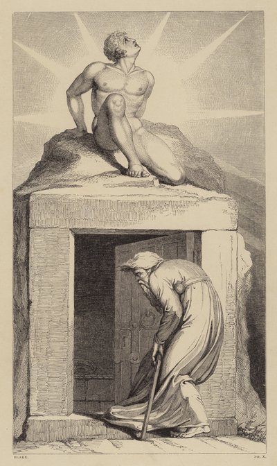 La porta della morte, illustrazione per la poesia The Grave di Robert Blair da William after Blake